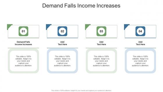 Demand Falls Income Increases In Powerpoint And Google Slides Cpb