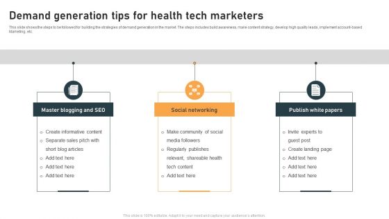 Demand Generation Tips For Health Tech Marketers