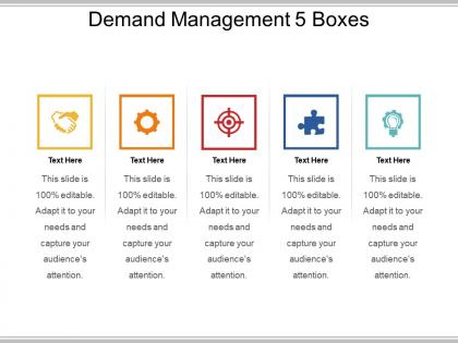 Demand management 5 boxes