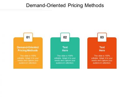 Demand oriented pricing methods ppt powerpoint presentation outline gridlines cpb