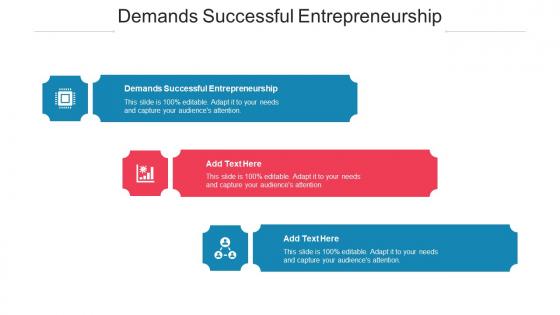 Demands Successful Entrepreneurship Ppt Powerpoint Presentation Infographics Display Cpb