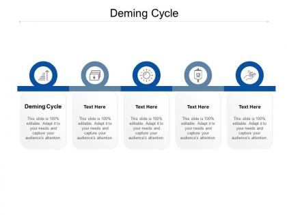 Deming cycle ppt powerpoint presentation icon backgrounds cpb