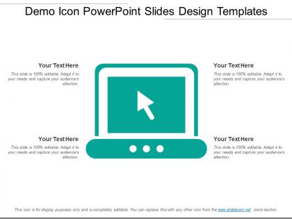 Demo icon powerpoint slides design templates