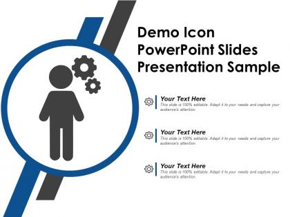 Demo icon powerpoint slides presentation sample
