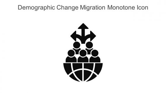 Demographic Change Migration Monotone Icon In Powerpoint Pptx Png And Editable Eps Format
