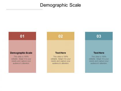 Demographic scale ppt powerpoint presentation outline show cpb
