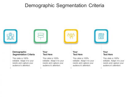 Demographic segmentation criteria ppt powerpoint presentation infographics maker cpb