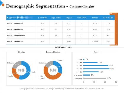Demographic segmentation customer insights age m2445 ppt powerpoint presentation images