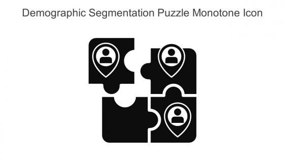 Demographic Segmentation Puzzle Monotone Icon In Powerpoint Pptx Png And Editable Eps Format