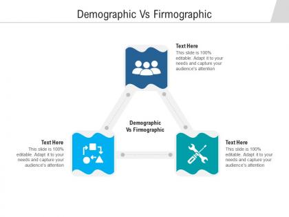 Demographic vs firmographic ppt powerpoint presentation portfolio maker cpb