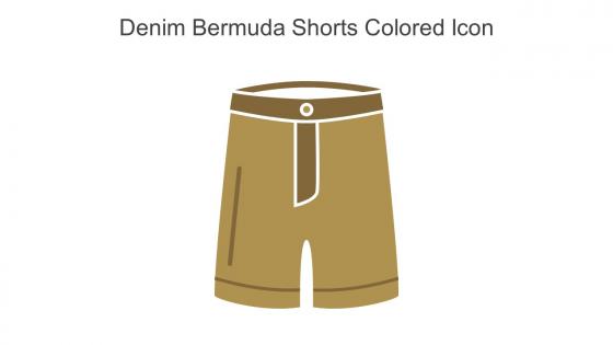 Denim Bermuda Shorts Colored Icon In Powerpoint Pptx Png And Editable Eps Format