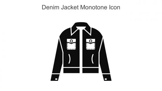 Denim Jacket Monotone Icon In Powerpoint Pptx Png And Editable Eps Format