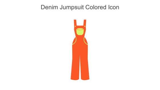 Denim Jumpsuit Colored Icon In Powerpoint Pptx Png And Editable Eps Format