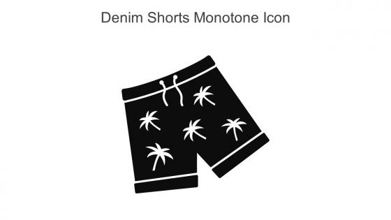 Denim Shorts Monotone Icon In Powerpoint Pptx Png And Editable Eps Format