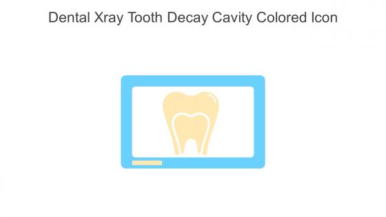 Dental Xray Tooth Decay Cavity Colored Icon In Powerpoint Pptx Png And Editable Eps Format