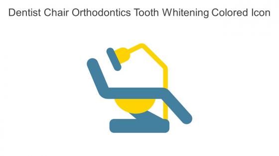 Dentist Chair Orthodontics Tooth Whitening Colored Icon In Powerpoint Pptx Png And Editable Eps Format