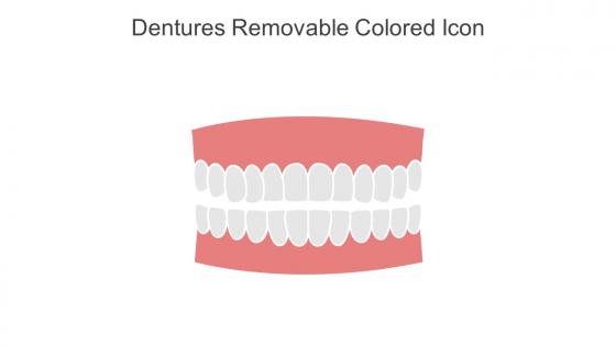 Dentures Removable Colored Icon In Powerpoint Pptx Png And Editable Eps Format
