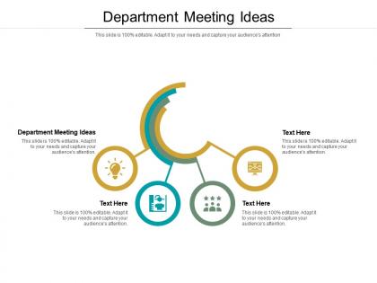 Department meeting ideas ppt powerpoint presentation icon example topics cpb