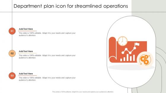 Department Plan Icon For Streamlined Operations