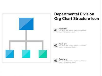 Departmental division org chart structure icon