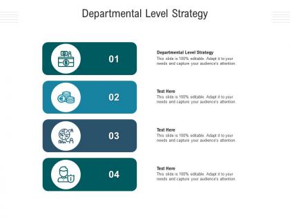 Departmental level strategy ppt powerpoint presentation infographic template example 2015 cpb