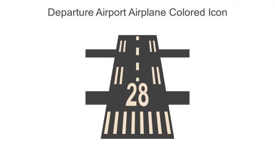 Departure Airport Airplane Colored Icon In Powerpoint Pptx Png And Editable Eps Format