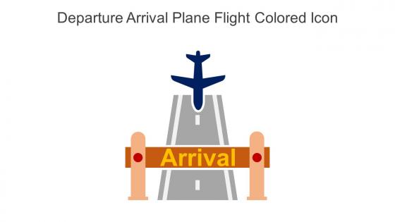 Departure Arrival Plane Flight Colored Icon In Powerpoint Pptx Png And Editable Eps Format