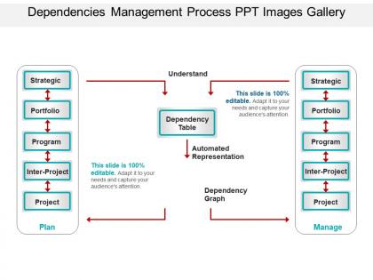 Dependencies management process ppt images gallery