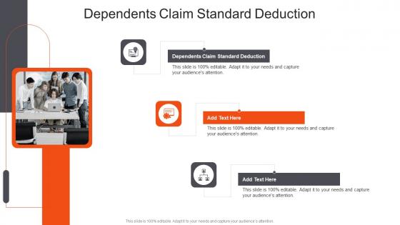 Dependents Claim Standard Deduction In Powerpoint And Google Slides Cpb