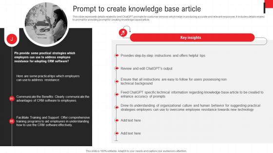 Deploying Chatgpt To Increase Prompt To Create Knowledge Base Article ChatGPT SS V