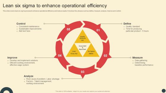 Deploying QMS Lean Six Sigma To Enhance Operational Efficiency Strategy SS V