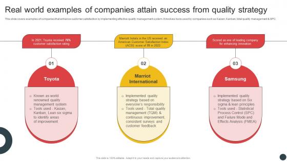 Deploying QMS Real World Examples Of Companies Attain Success From Quality Strategy Strategy SS V