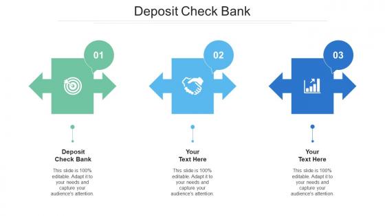 Deposit Check Bank Ppt Powerpoint Presentation Gallery Example Introduction Cpb