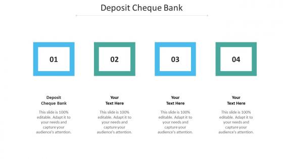 Deposit cheque bank ppt powerpoint presentation portfolio background image cpb