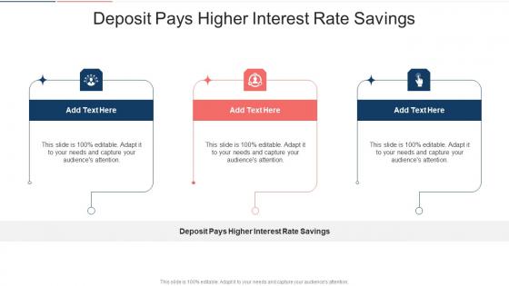 Deposit Pays Higher Interest Rate Savings In Powerpoint And Google Slides Cpb