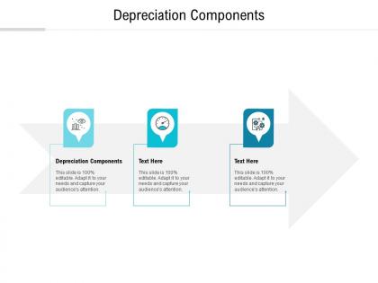 Depreciation components ppt powerpoint presentation visual aids backgrounds cpb