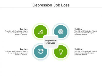 Depression job loss ppt powerpoint presentation pictures graphics cpb