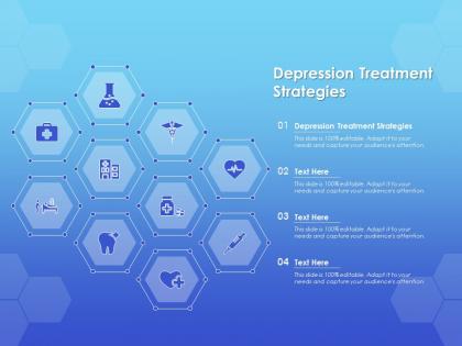 Depression treatment strategies ppt powerpoint presentation inspiration slideshow