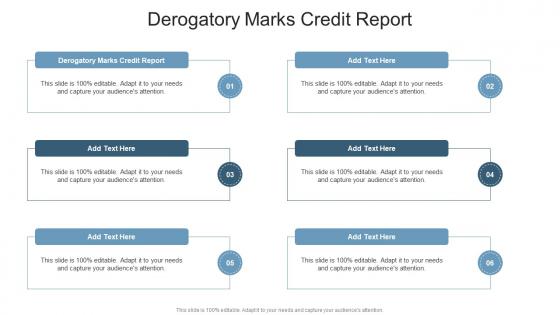 Derogatory Marks Credit Report In Powerpoint And Google Slides Cpb