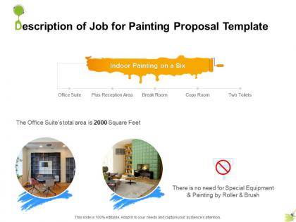 Description of job for painting proposal template ppt powerpoint presentation outline clipart