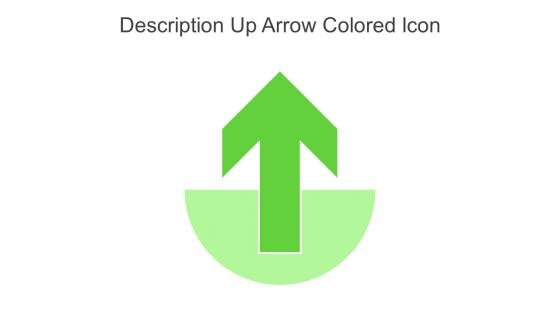 Description Up Arrow Colored Icon In Powerpoint Pptx Png And Editable Eps Format