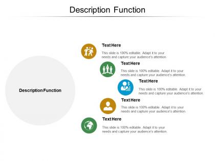Descriptionfunction ppt powerpoint presentation portfolio deck cpb