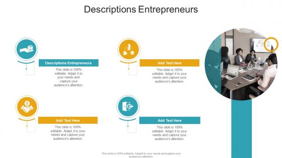 Descriptions Entrepreneurs In Powerpoint And Google Slides Cpb