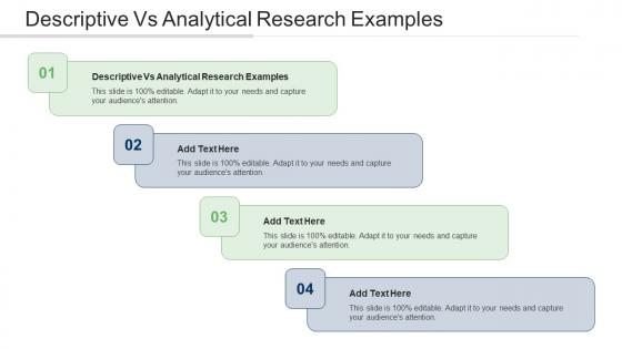 Descriptive Vs Analytical Research Examples Ppt Powerpoint Presentation Icon Cpb