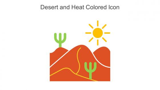 Desert And Heat Colored Icon In Powerpoint Pptx Png And Editable Eps Format