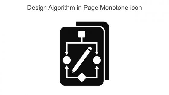 Design Algorithm In Page Monotone Icon In Powerpoint Pptx Png And Editable Eps Format