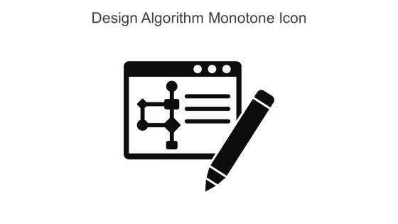 Design Algorithm Monotone Icon In Powerpoint Pptx Png And Editable Eps Format