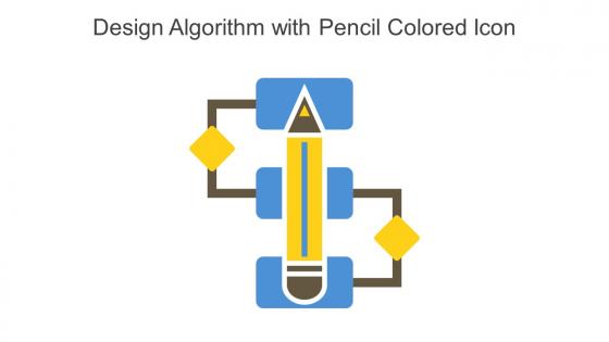 Design Algorithm With Pencil Colored Icon In Powerpoint Pptx Png And Editable Eps Format