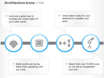 Design flow chart hard disk building development ppt icons graphics