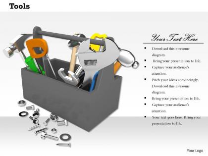 Design of tool box with mechanical devices
